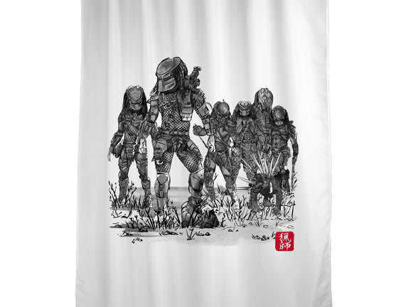 Seven Hunters Sumi-e