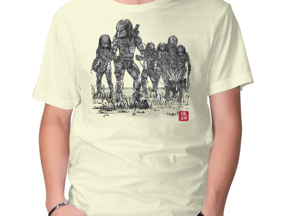 Seven Hunters Sumi-e