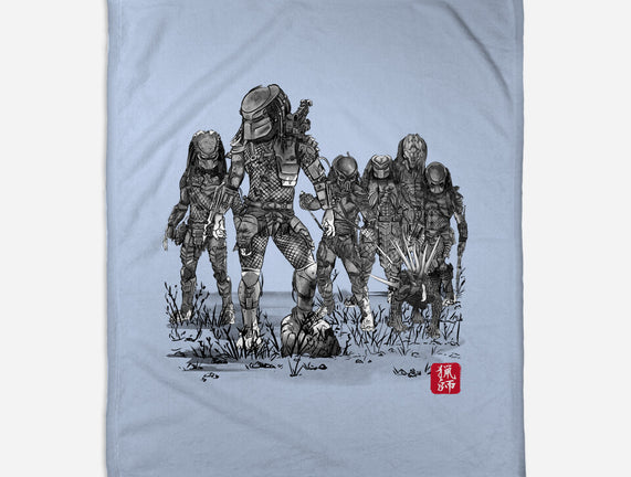 Seven Hunters Sumi-e