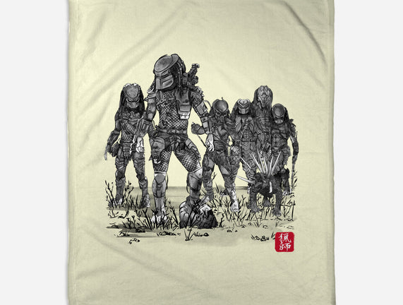 Seven Hunters Sumi-e