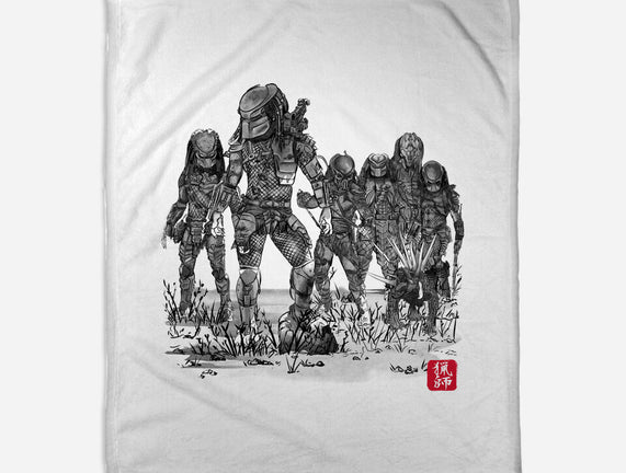 Seven Hunters Sumi-e