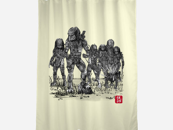 Seven Hunters Sumi-e