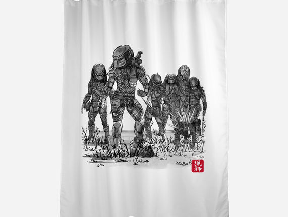 Seven Hunters Sumi-e
