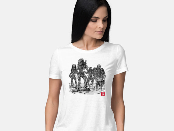 Seven Hunters Sumi-e