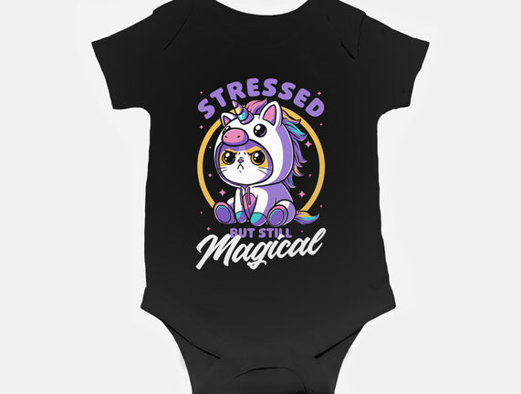 Stressed Cute Cat Unicorn