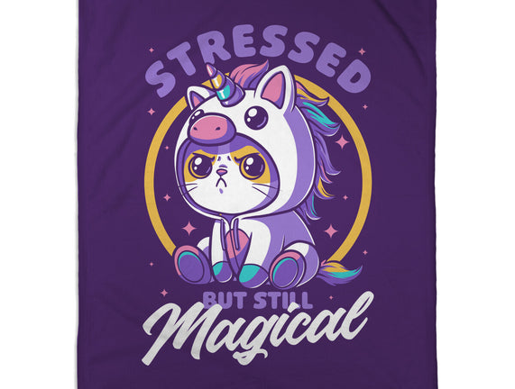 Stressed Cute Cat Unicorn