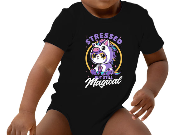 Stressed Cute Cat Unicorn
