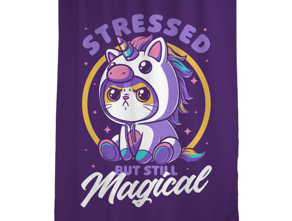 Stressed Cute Cat Unicorn