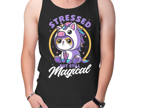 Stressed Cute Cat Unicorn