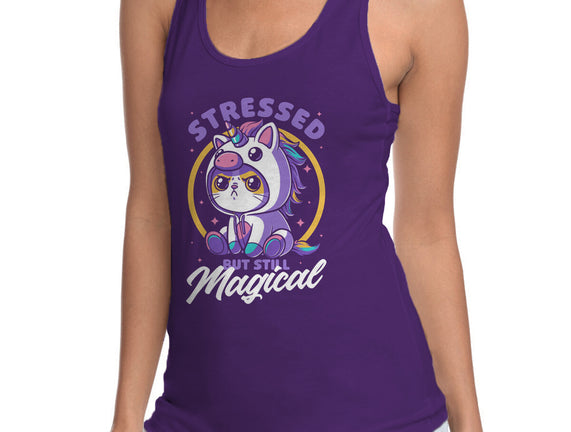 Stressed Cute Cat Unicorn