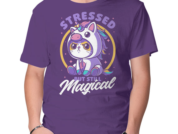 Stressed Cute Cat Unicorn