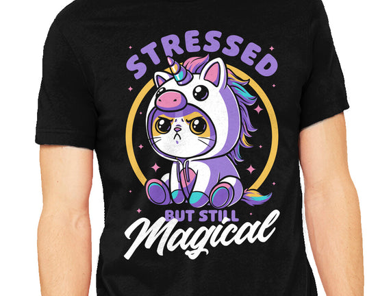 Stressed Cute Cat Unicorn