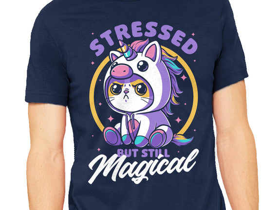 Stressed Cute Cat Unicorn