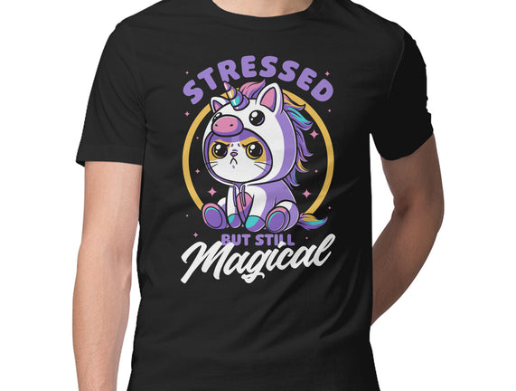 Stressed Cute Cat Unicorn