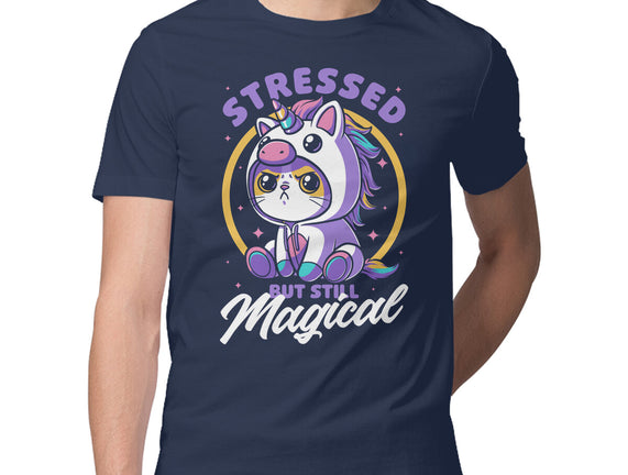 Stressed Cute Cat Unicorn