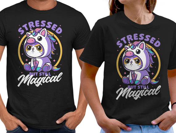 Stressed Cute Cat Unicorn