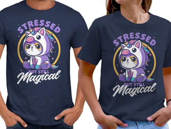 Stressed Cute Cat Unicorn