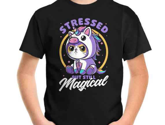 Stressed Cute Cat Unicorn