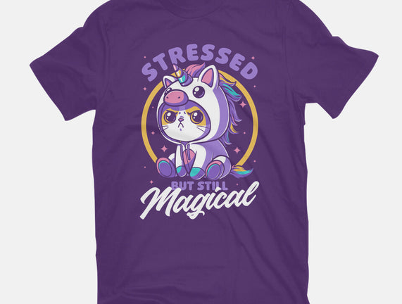 Stressed Cute Cat Unicorn