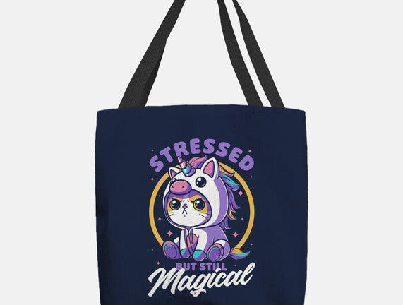 Stressed Cute Cat Unicorn