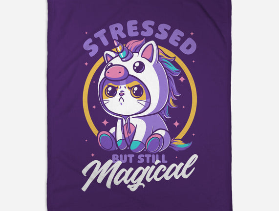 Stressed Cute Cat Unicorn