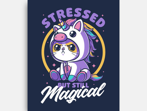 Stressed Cute Cat Unicorn