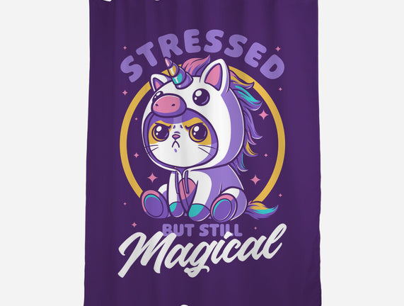 Stressed Cute Cat Unicorn
