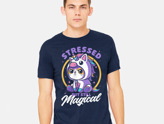 Stressed Cute Cat Unicorn