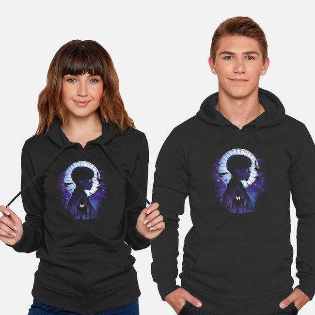 Nevermore Night Landscape-Unisex-Pullover-Sweatshirt-dandingeroz