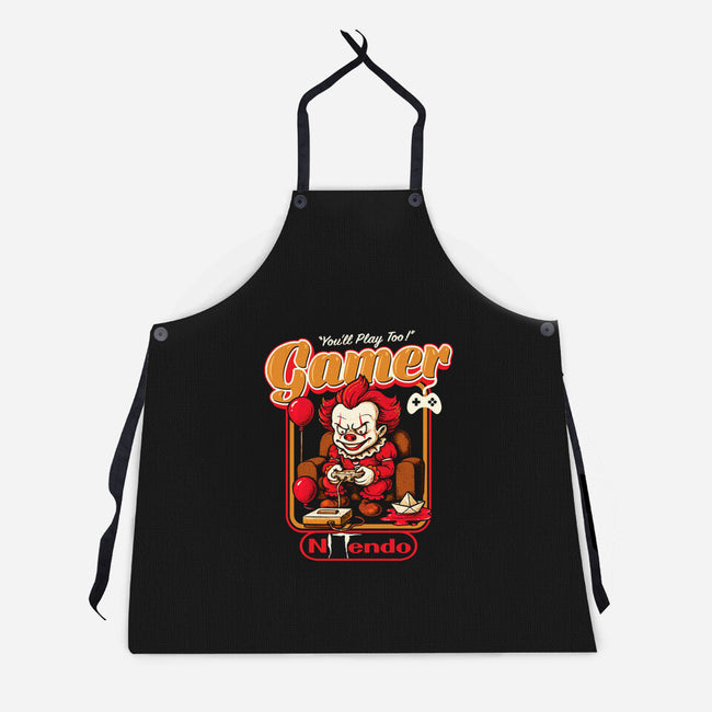 Killer Gamer-Unisex-Kitchen-Apron-AlemaArt