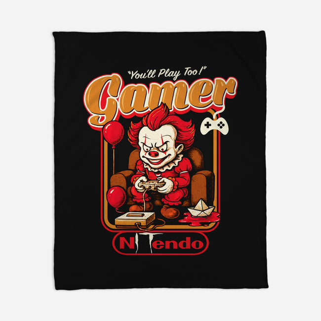 Killer Gamer-None-Fleece-Blanket-AlemaArt