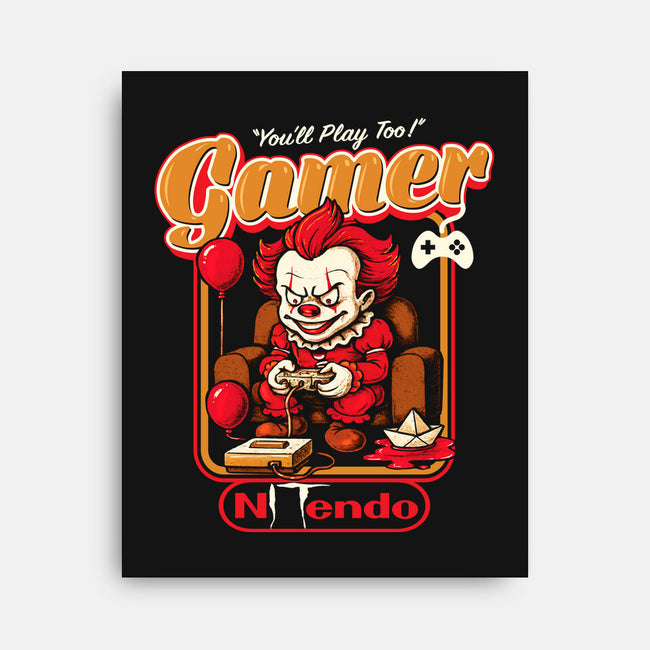 Killer Gamer-None-Stretched-Canvas-AlemaArt