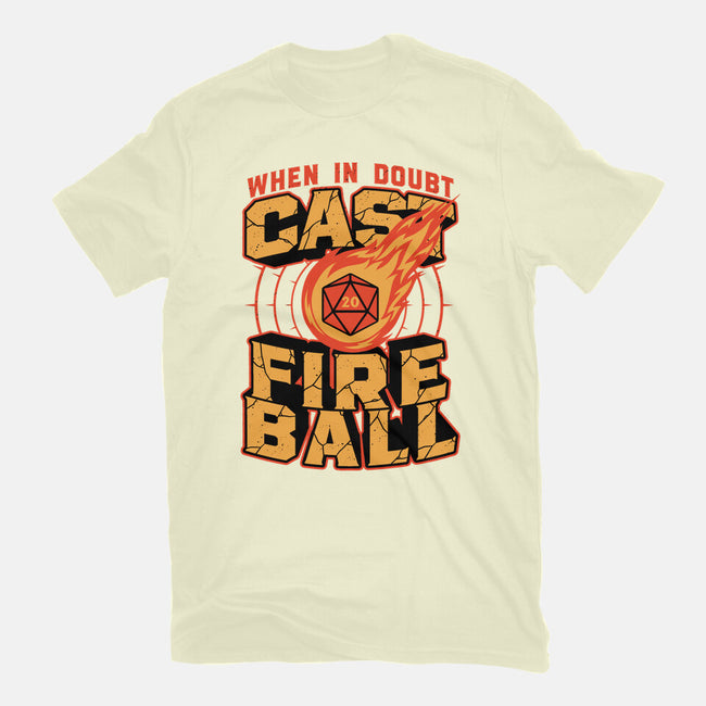 RPG Cast Fireball Quote-Mens-Basic-Tee-Studio Mootant