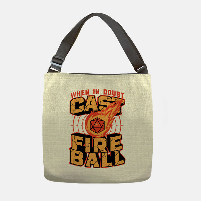 RPG Cast Fireball Quote-None-Adjustable Tote-Bag-Studio Mootant