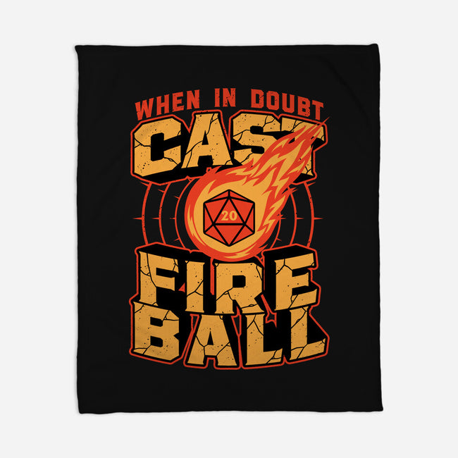 RPG Cast Fireball Quote-None-Fleece-Blanket-Studio Mootant
