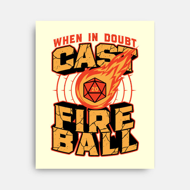 RPG Cast Fireball Quote-None-Stretched-Canvas-Studio Mootant