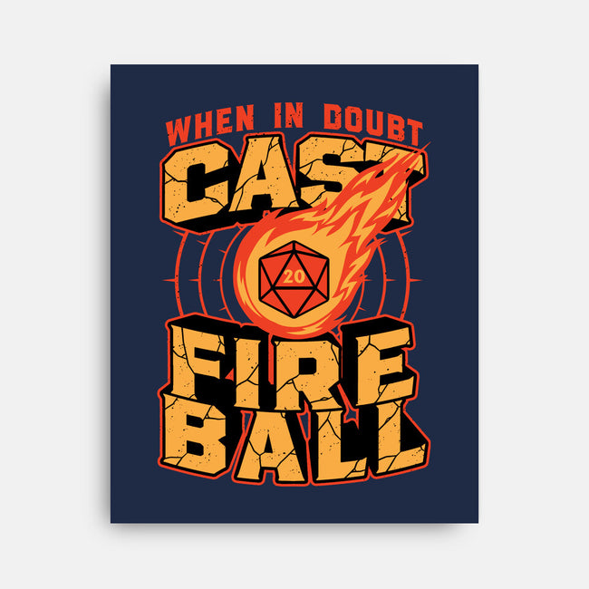 RPG Cast Fireball Quote-None-Stretched-Canvas-Studio Mootant