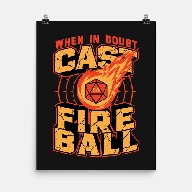 RPG Cast Fireball Quote-None-Matte-Poster-Studio Mootant