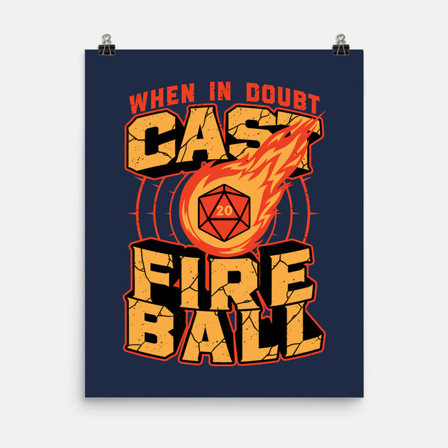 RPG Cast Fireball Quote-None-Matte-Poster-Studio Mootant