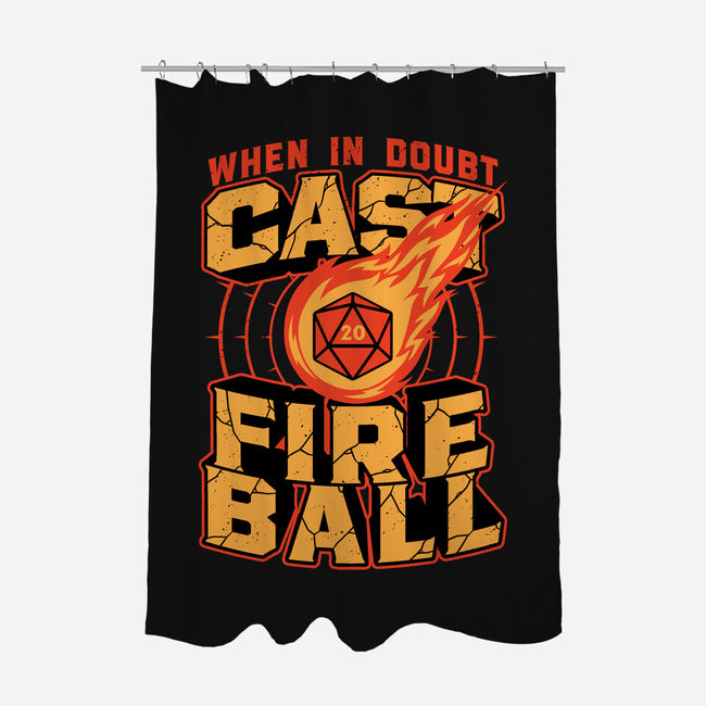 RPG Cast Fireball Quote-None-Polyester-Shower Curtain-Studio Mootant