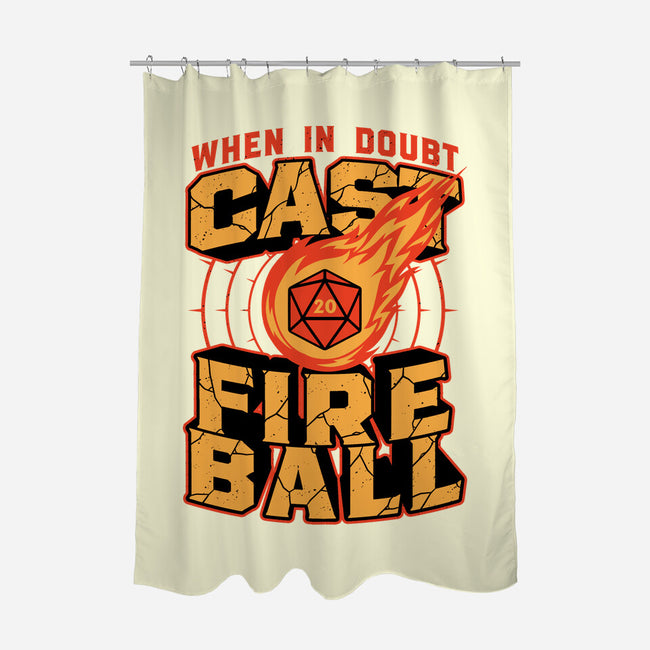 RPG Cast Fireball Quote-None-Polyester-Shower Curtain-Studio Mootant