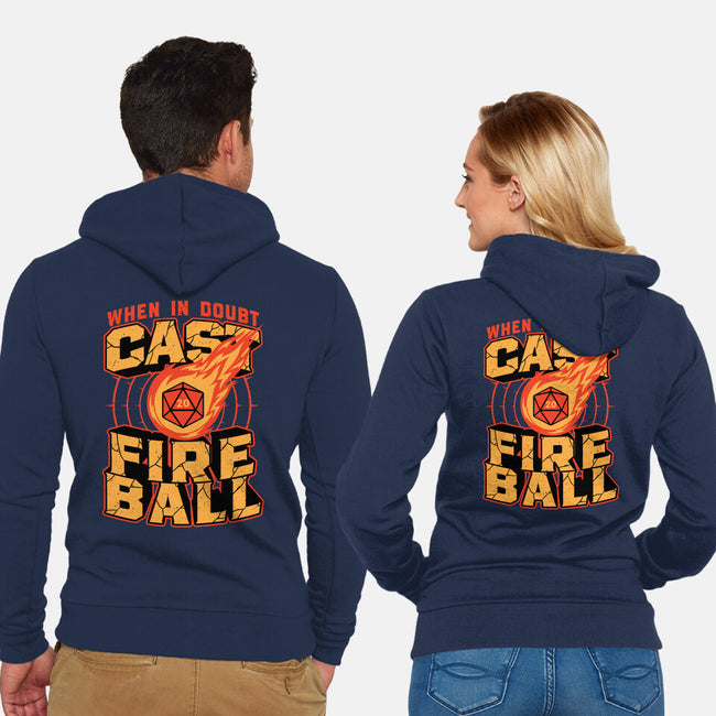 RPG Cast Fireball Quote-Unisex-Zip-Up-Sweatshirt-Studio Mootant