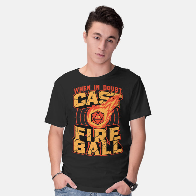 RPG Cast Fireball Quote-Mens-Basic-Tee-Studio Mootant
