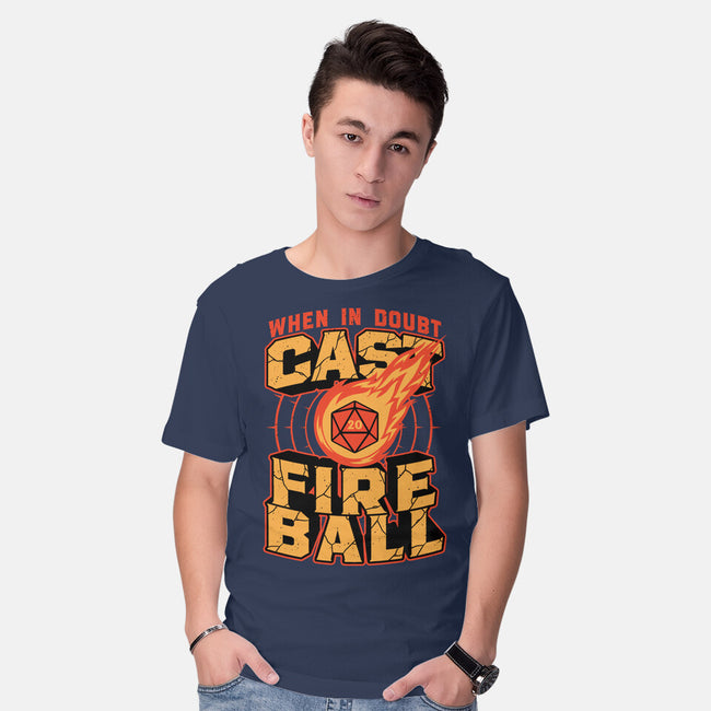 RPG Cast Fireball Quote-Mens-Basic-Tee-Studio Mootant