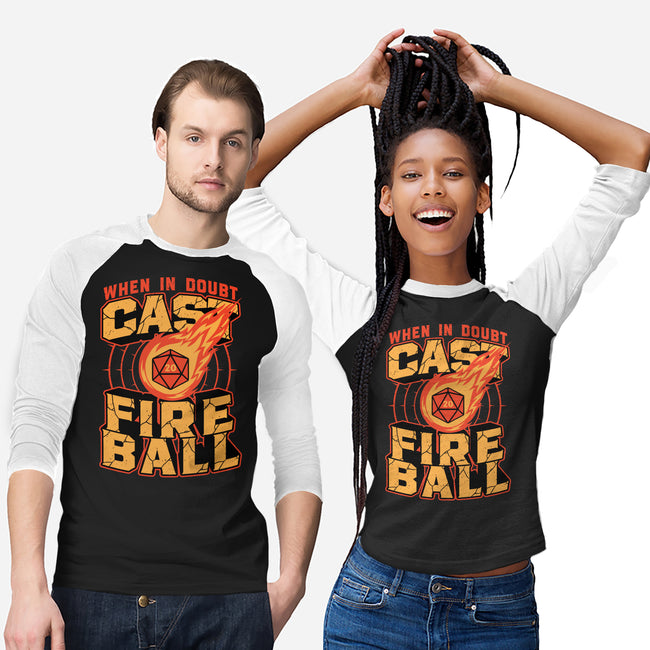 RPG Cast Fireball Quote-Unisex-Baseball-Tee-Studio Mootant