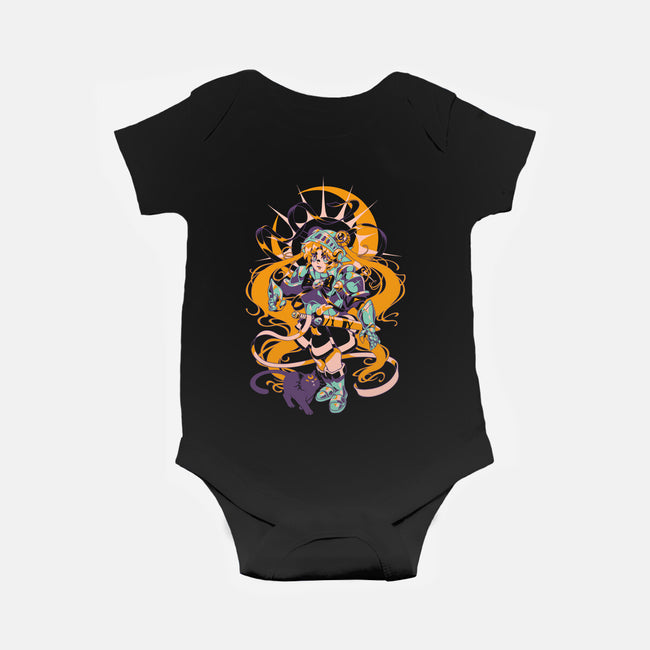 Moon Warrior-Baby-Basic-Onesie-ilustrata