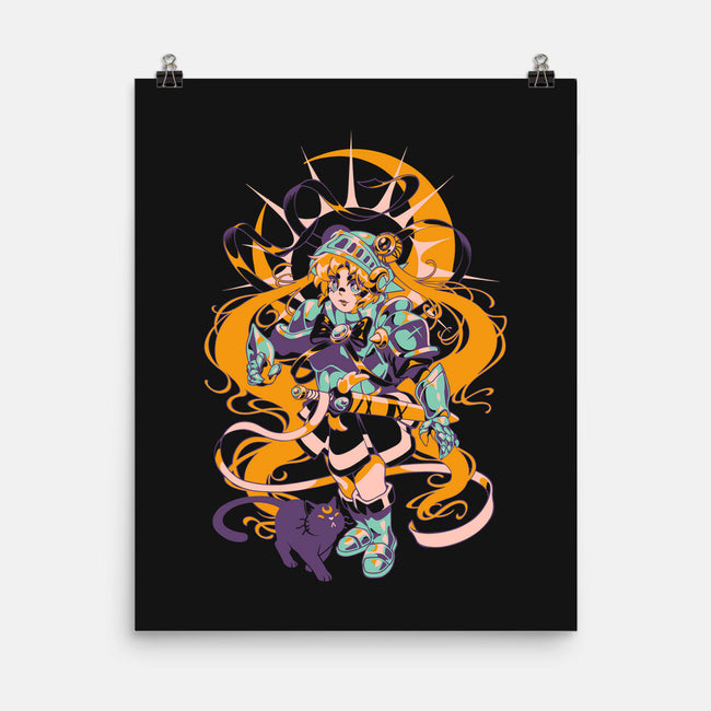 Moon Warrior-None-Matte-Poster-ilustrata