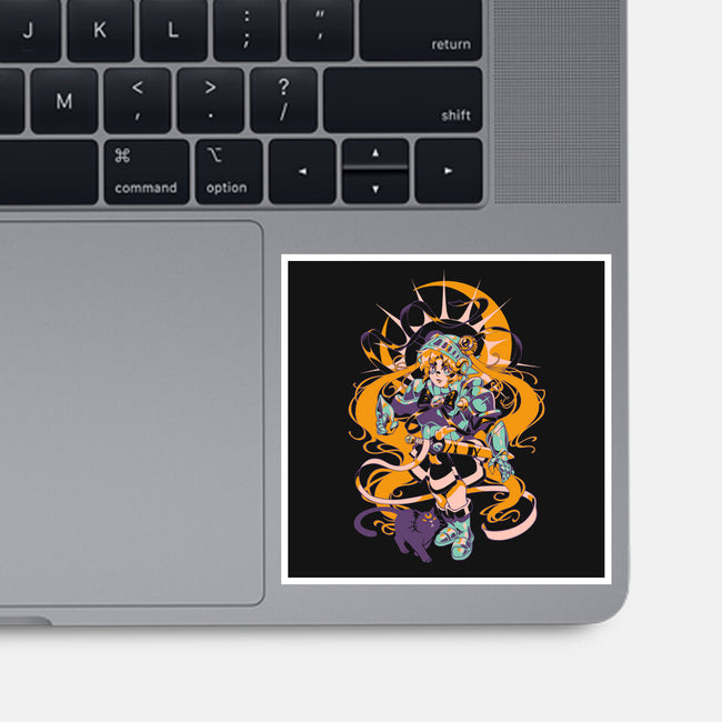 Moon Warrior-None-Glossy-Sticker-ilustrata