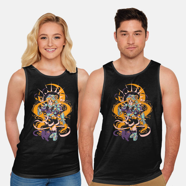 Moon Warrior-Unisex-Basic-Tank-ilustrata