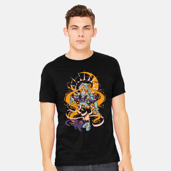 Moon Warrior-Mens-Heavyweight-Tee-ilustrata